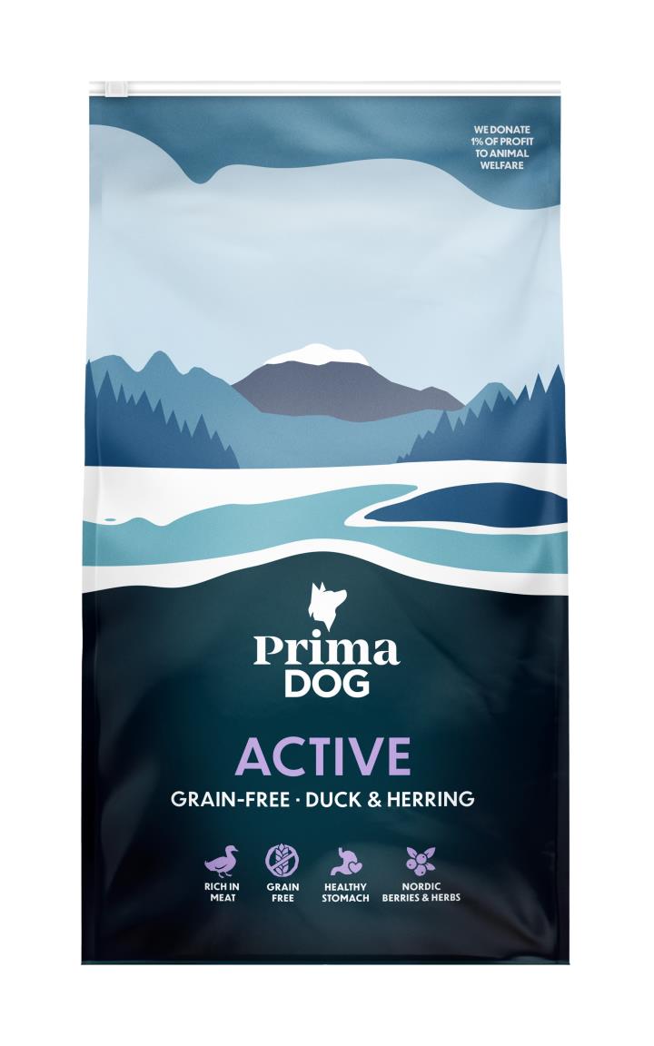 PrimaDog Active Anka & Strömming GF 10kg