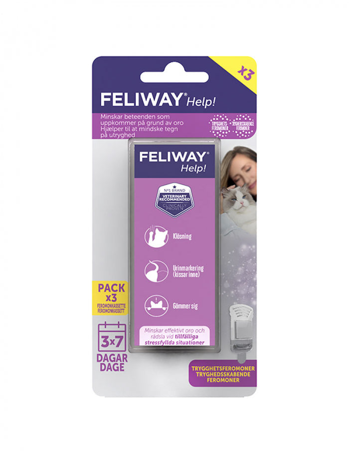 Feliway Refillkasset Till Feromondoftavgivare 3-pack