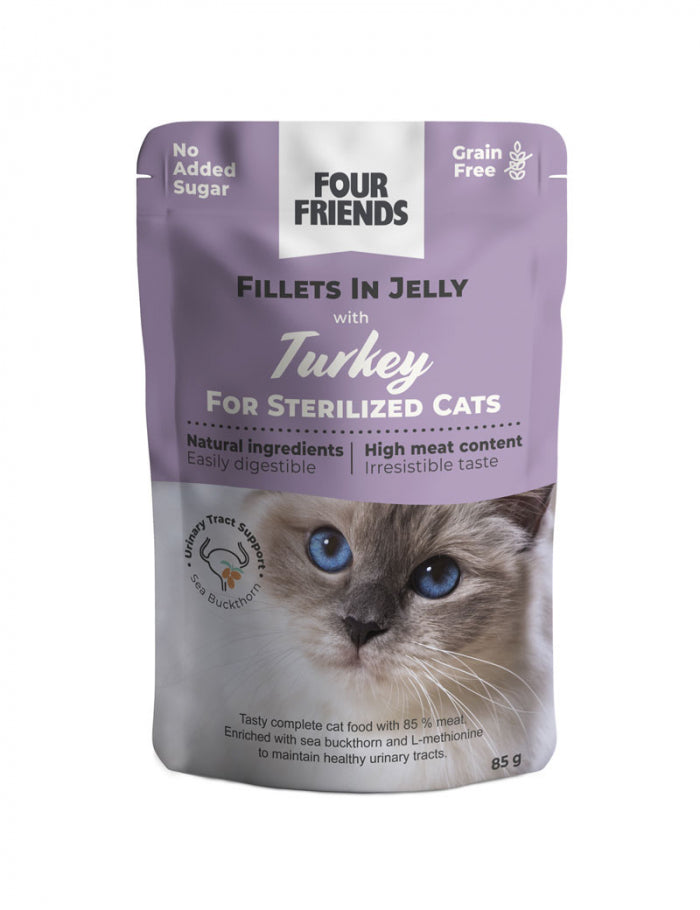 FourFriends Sterilized Turkey in Jelly Pouch 85g