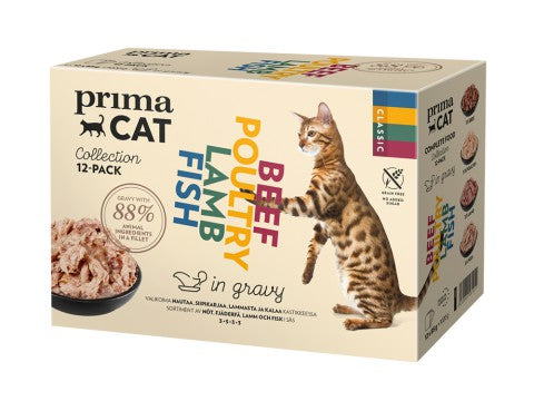 PrimaCat Classic Multipack i Sås 12x85g