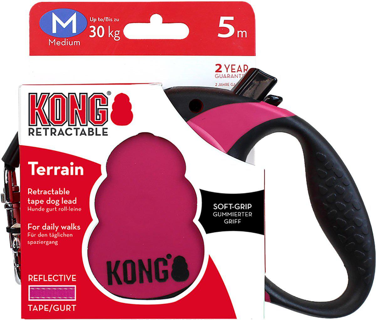 Kong Rullkoppel Terrain M 5m Band Rosa Max 30kg