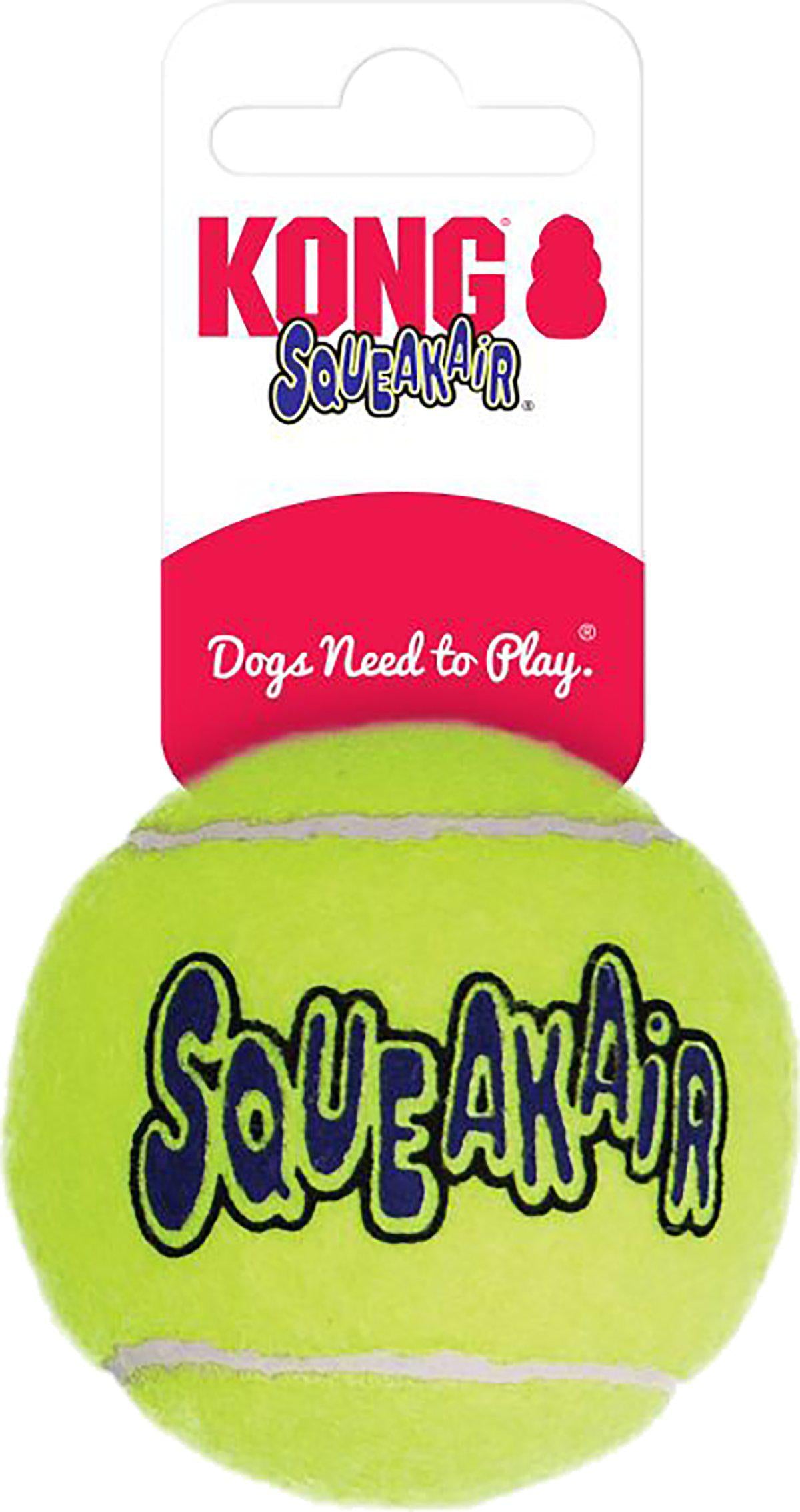 Kong Airdog Squeakair Tennisboll 6pack M 7cm