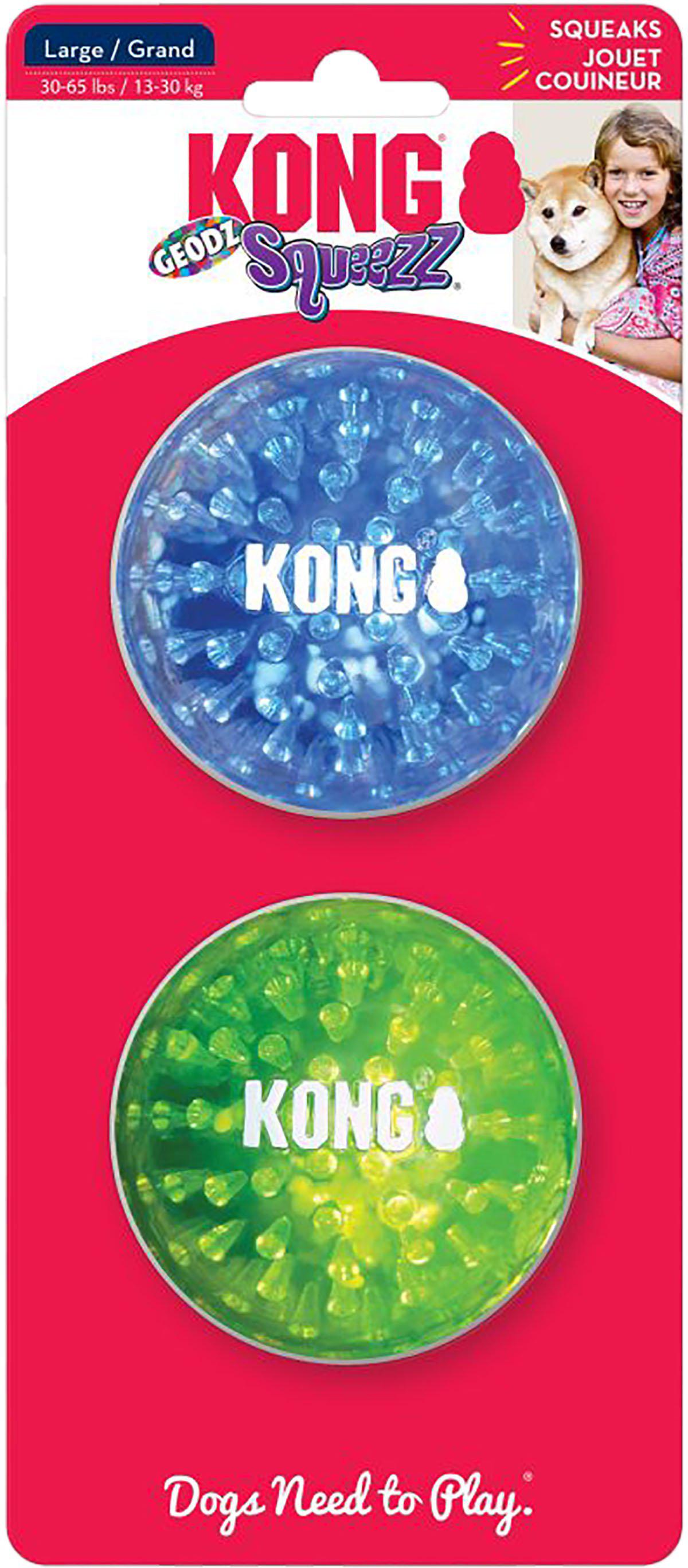 Kong Squeezz Geodz Ball L 2-pack