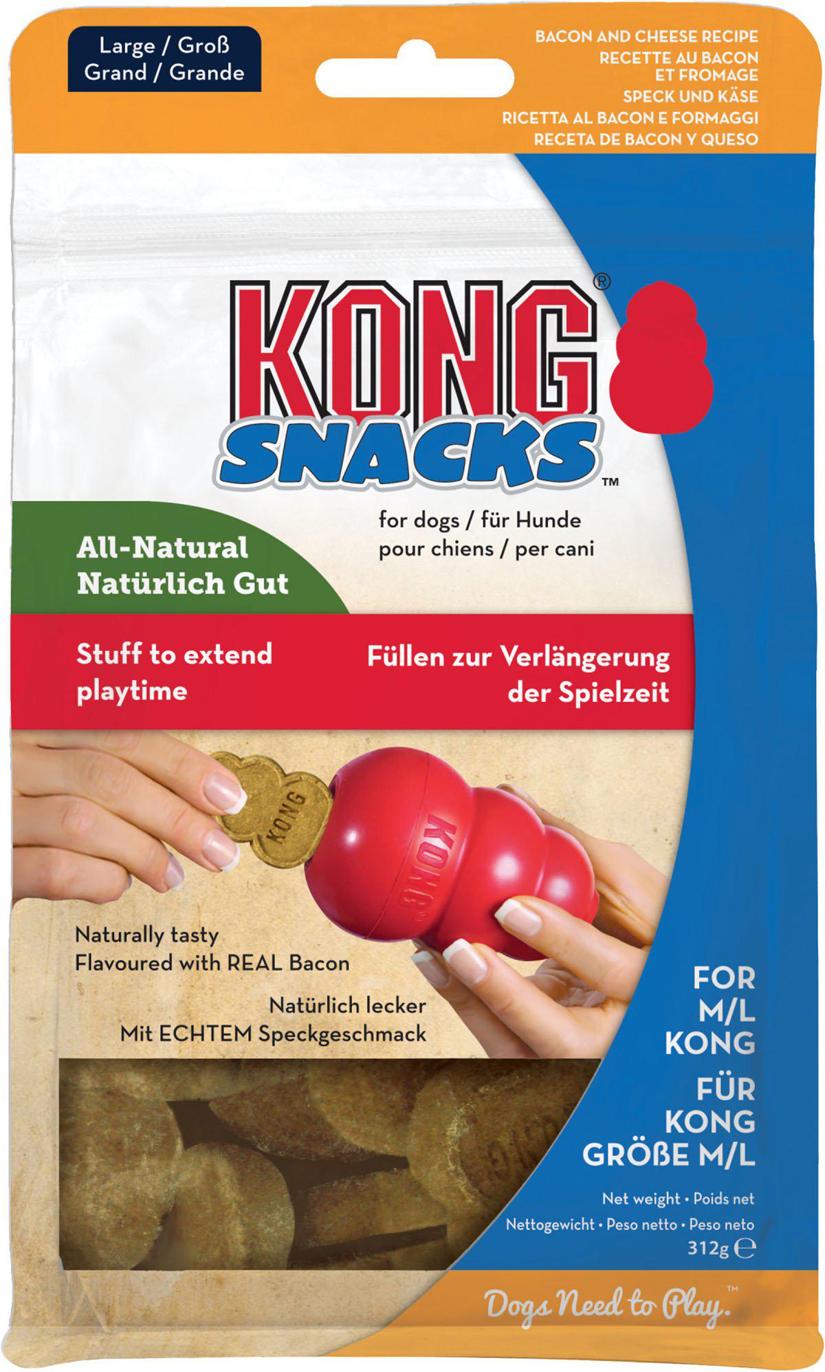 Kong Snacks Bacon &Cheese L 312g