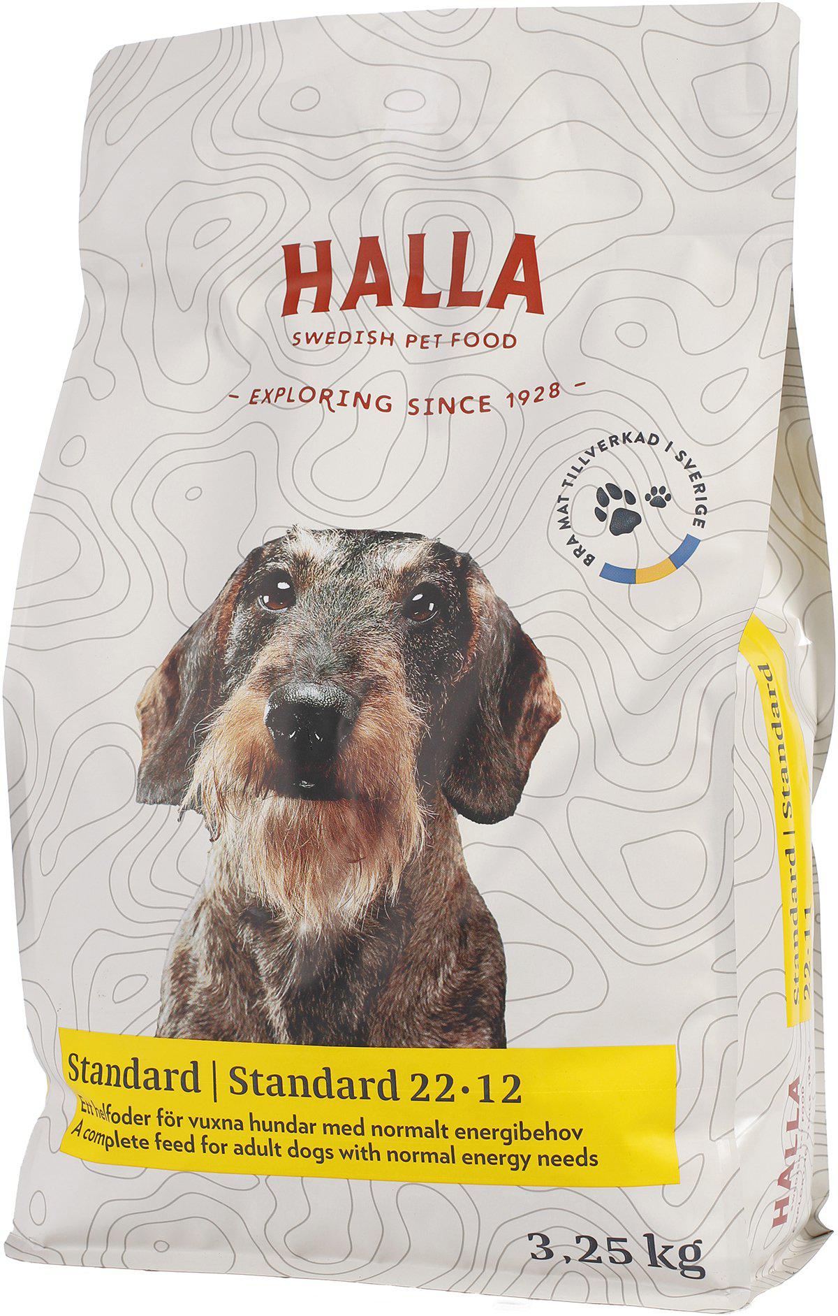 Halla Hundfoder Standard 22-12 3,25kg