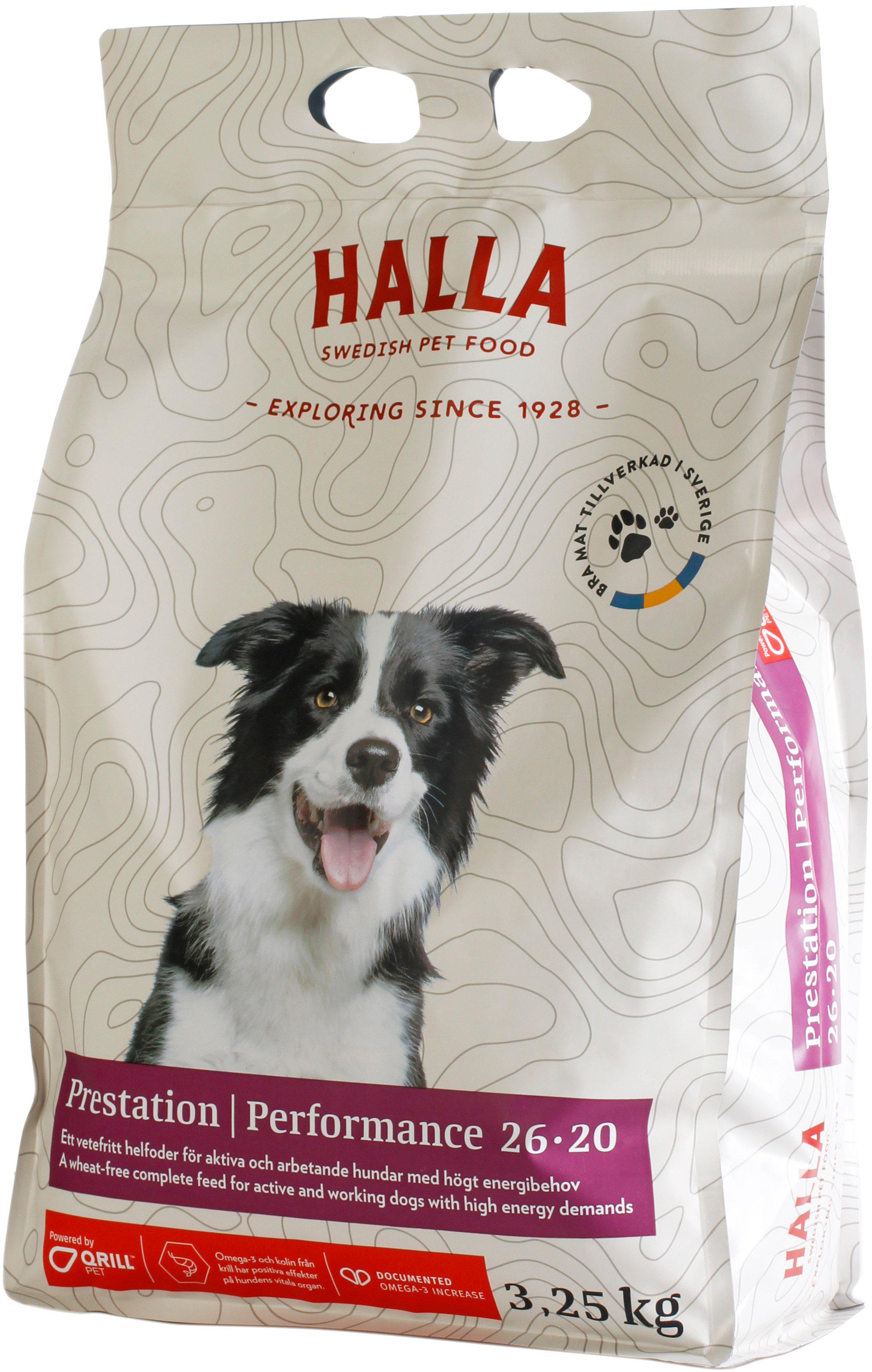 Halla Hundfoder Prestation Performance 26-20 3.25kg