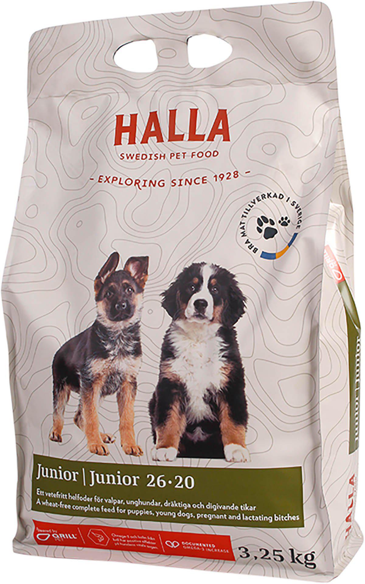 Halla Hundfoder Junior 26-20 3.25kg