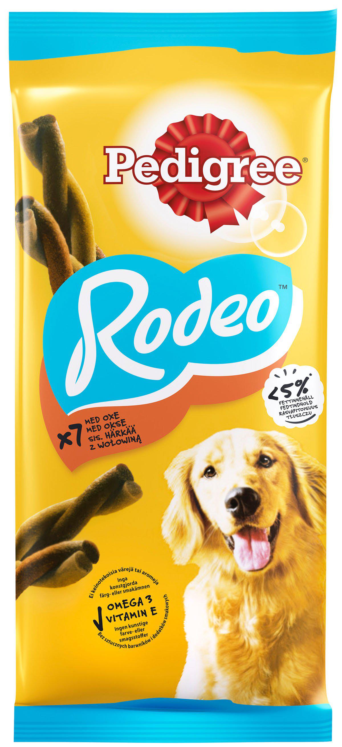 Pedigree Rodeo Oxkött 6 x 123g