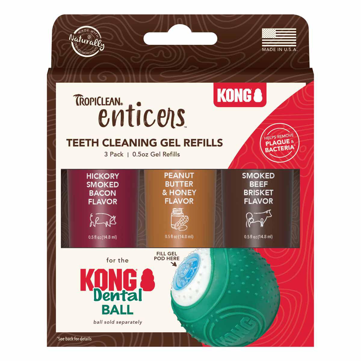 Kong/tropiclean Refill For Dental Ball 3-pack