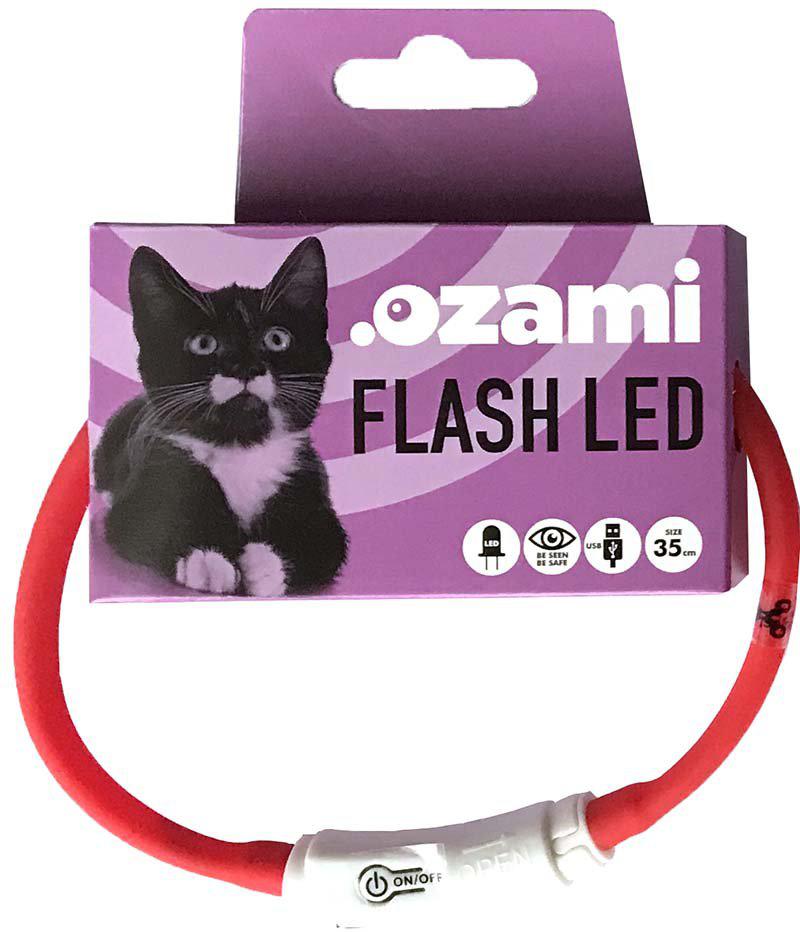 HALSBAND FLASH LED RÖD 35CM