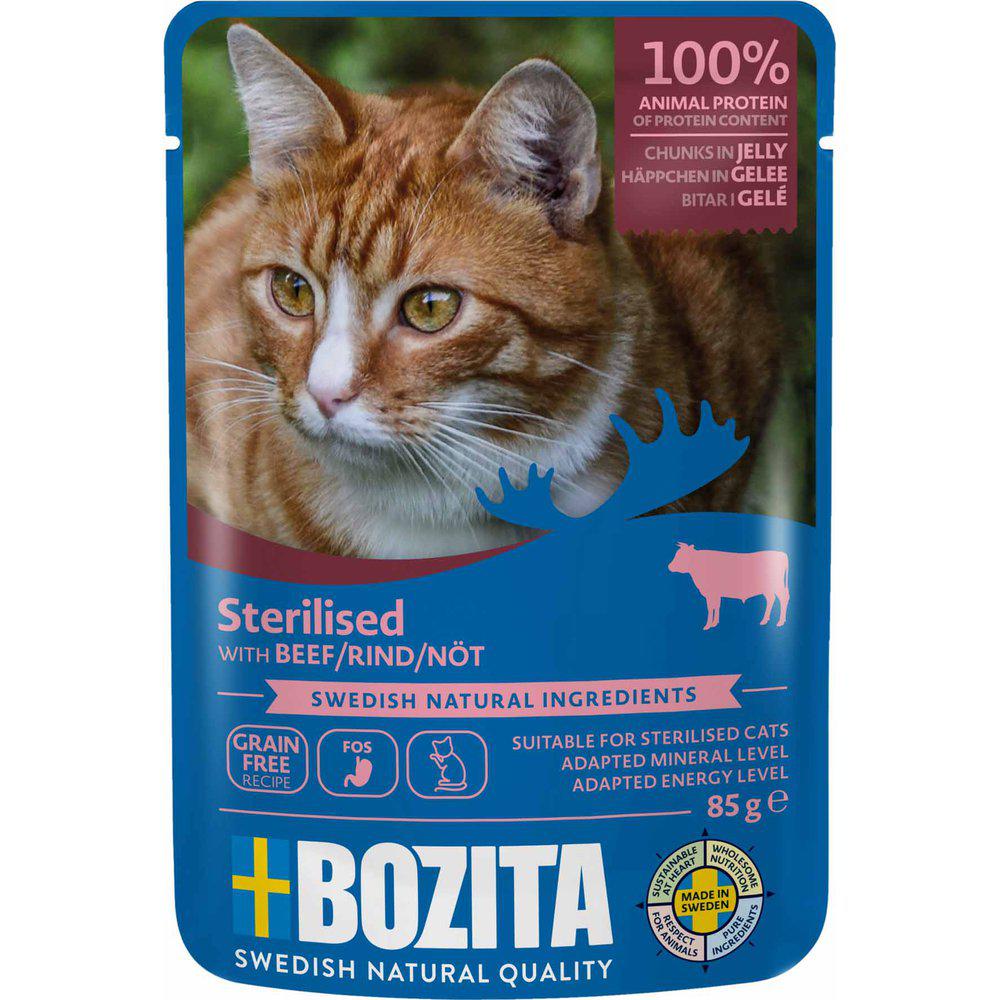 Bozita Feline Chunks In Jelly Sterilized Beef