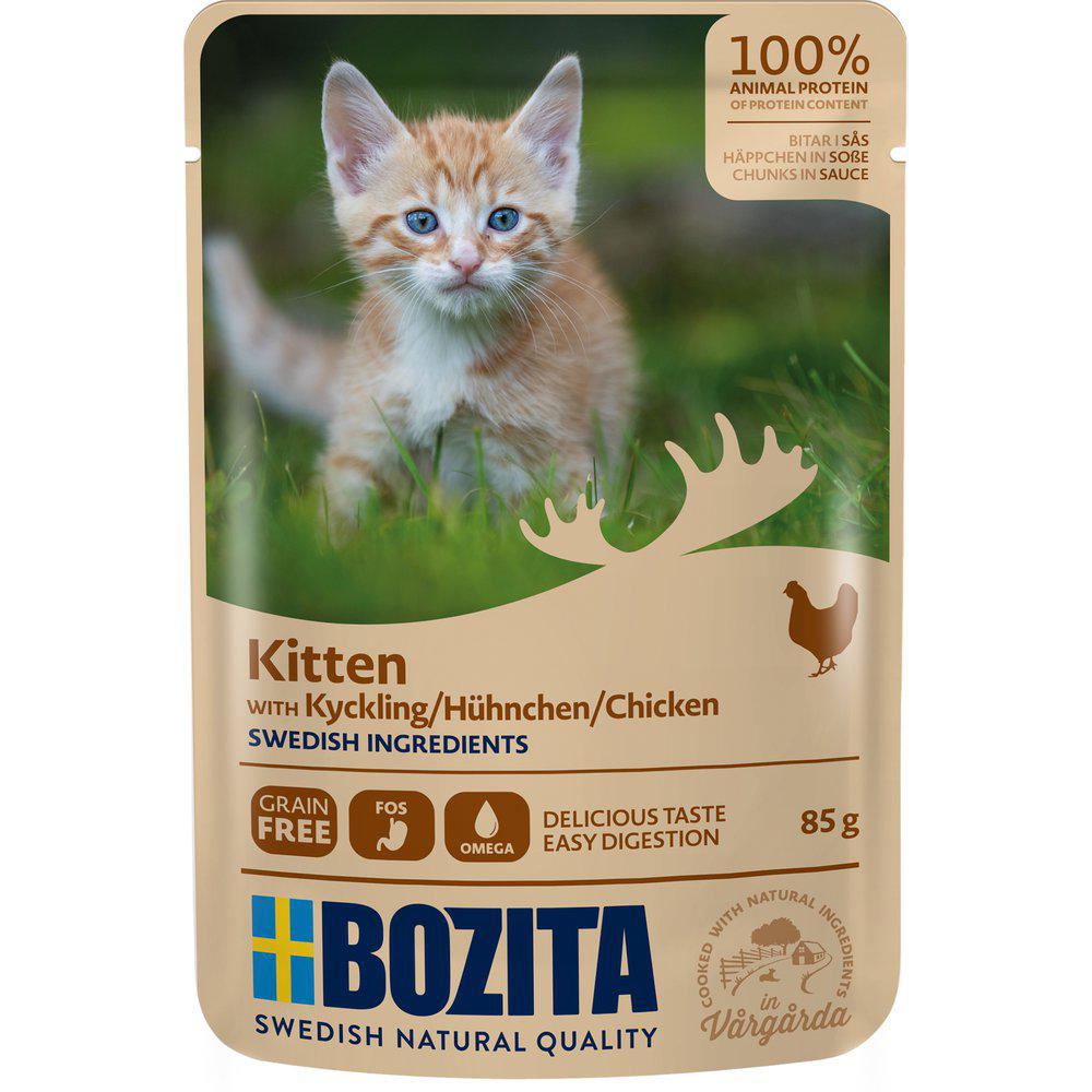 Bozita Feline Kitten Kyckling I Sås Pouch