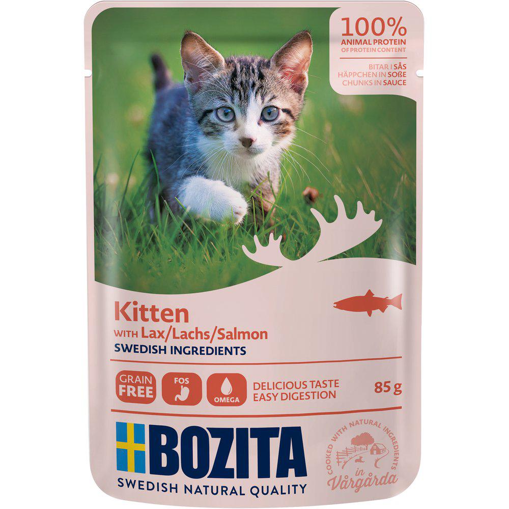 Bozita Feline Kitten Lax I Sås Pouch