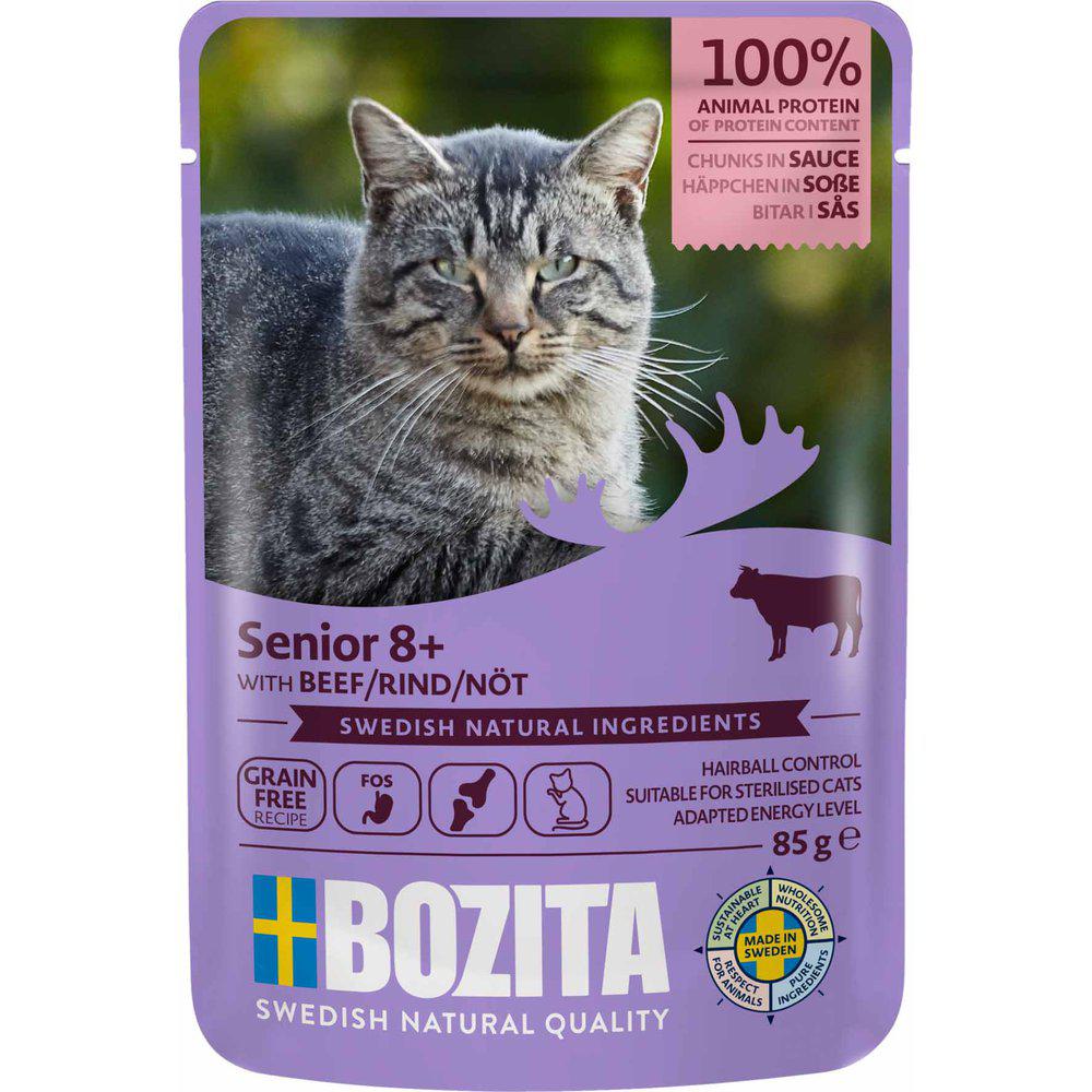 Bozita Feline Senior 8+ Nötkött I Sås