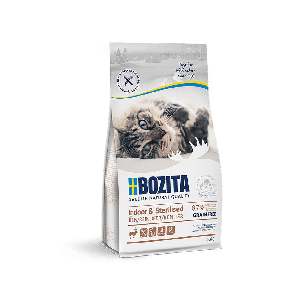 Bozita Indoor & Sterilised Grain Free Reindeer 400g