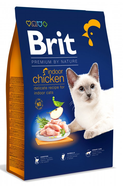 Brit Premium Cat Adult Indoor Kyckling 8kg