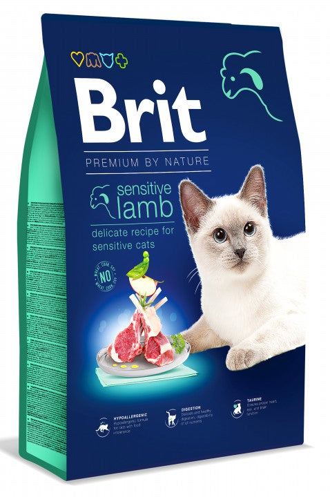 Brit Premium Cat Sensitive Lamm 8kg