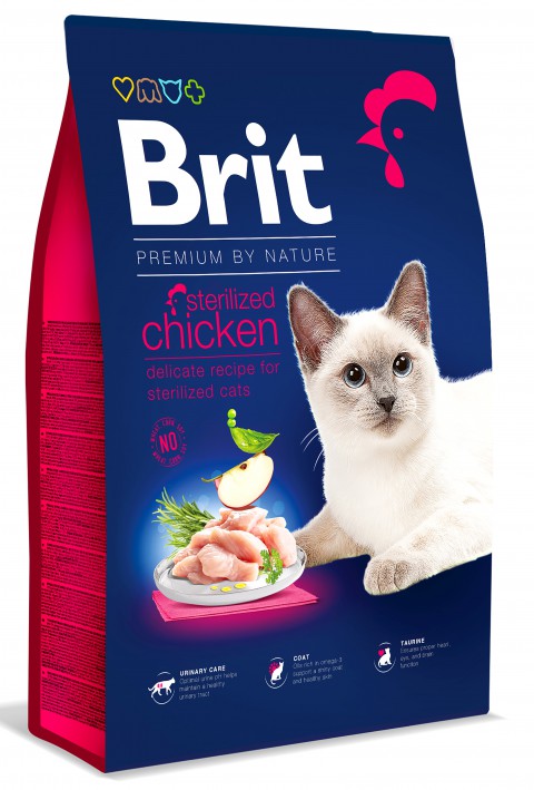 Brit Premium Cat Sterilized Kyckling 8kg