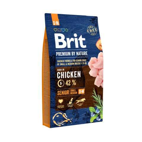 Brit Premium By Nature Senior S-M 8kg