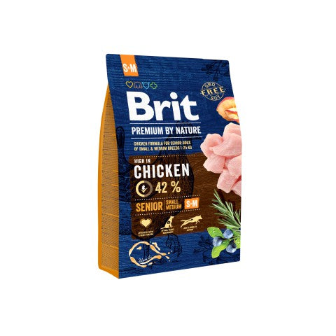 Brit Premium By Nature Senior S-M 3kg