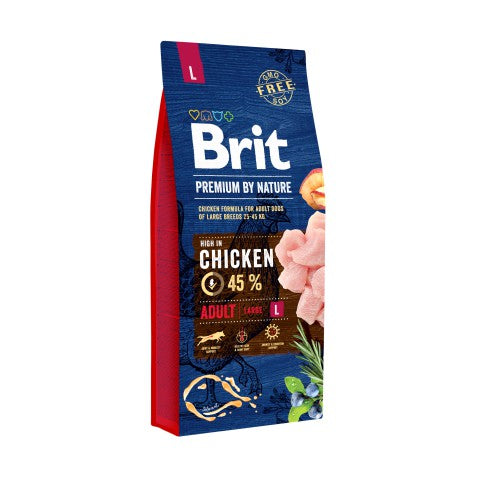 Brit Premium By Nature Adult L 15kg