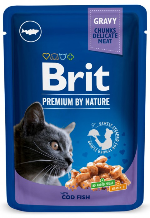 Brit Premium Cat Torsk i Sås 100g