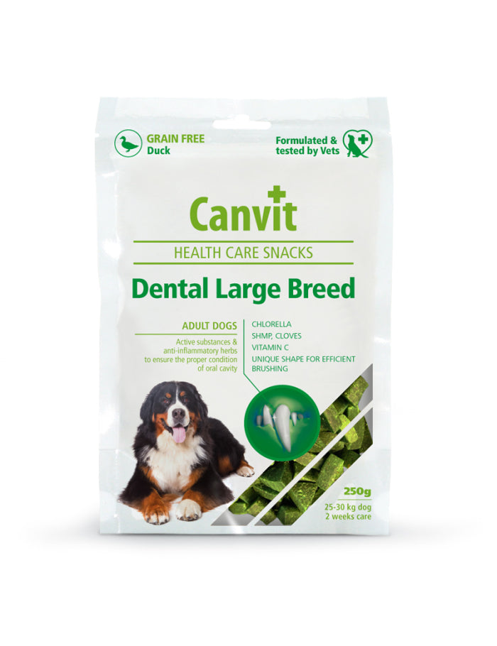 Canvit Health Care Dog Snack Dental Large Breed 250 g