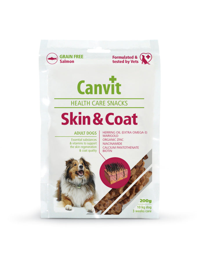 Canvit Health Care Dog Snack Skin & Coat 200 g