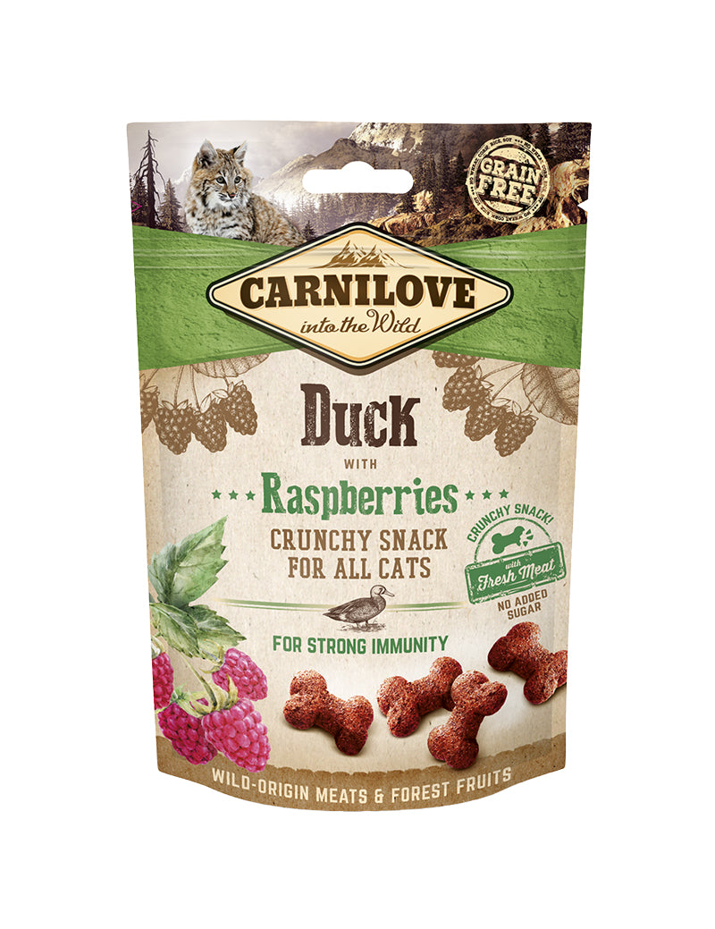 Carnilove Cat Crunchy Snack Duck & Raspberries 50 g