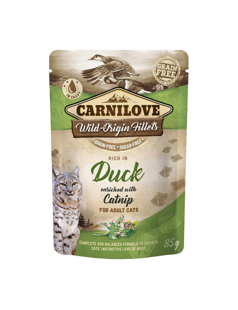 Carnilove Cat Pouch Duck enriched with Catnip 85 g