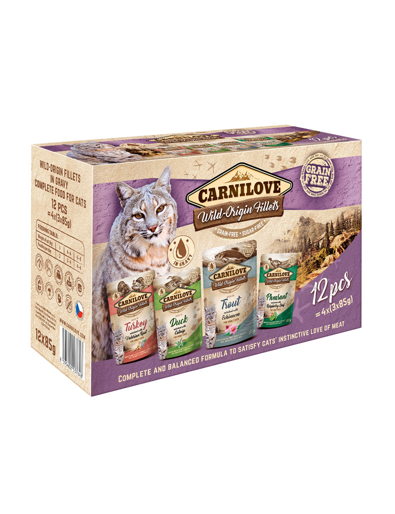 Carnilove Cat Wet Food Pouch Adult Multipack 85 g x 12 st