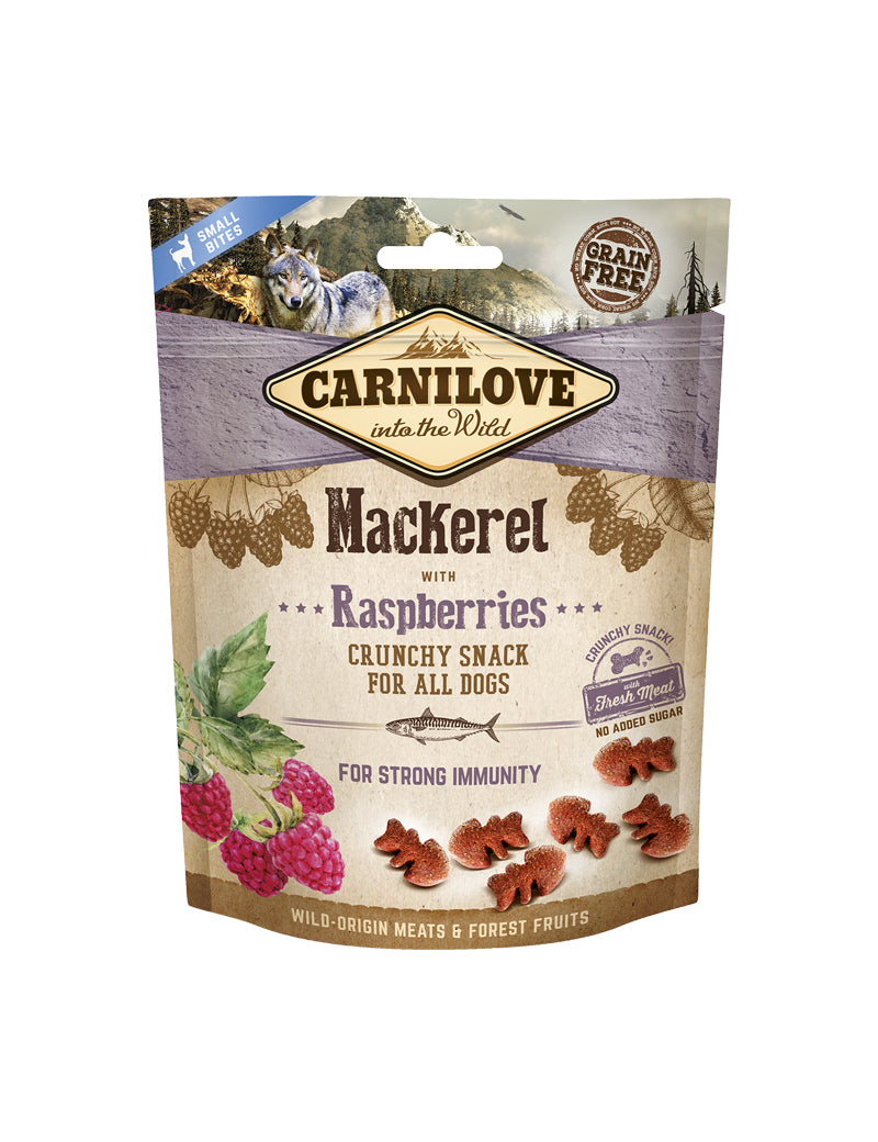 Carnilove Dog Crunchy Snack Mackerel & Raspberries 200 g