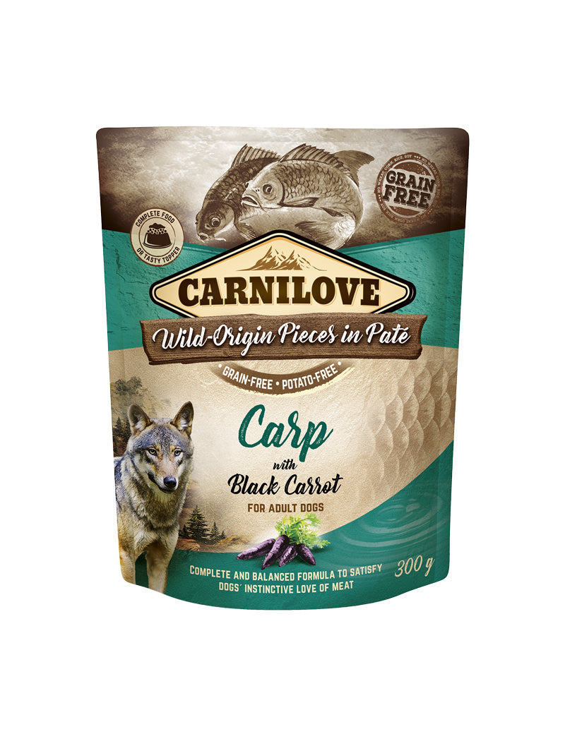 Carnilove Dog Pouch Paté Carp with Carrot 300 g