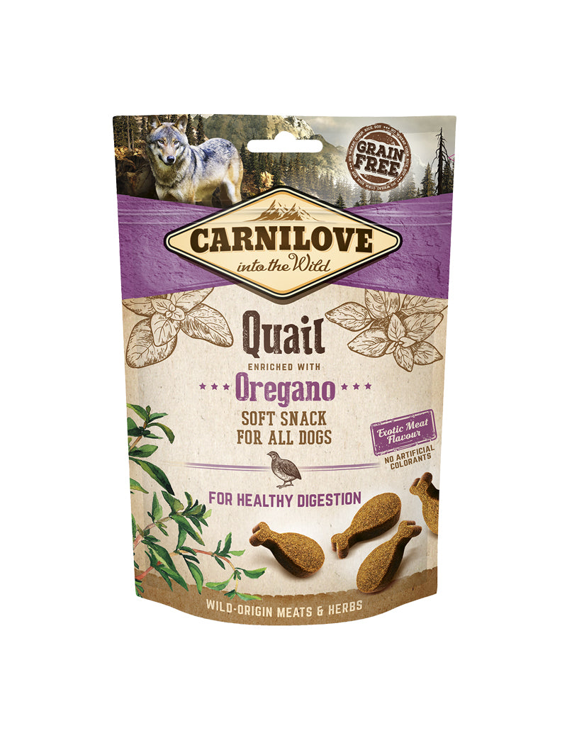 Carnilove Dog Semi Moist Snack Quail & Oregano 200 g