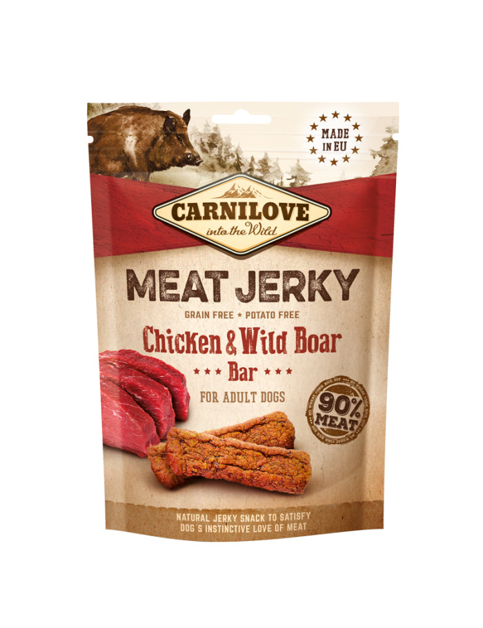 Carnilove Jerky Chicken & Wild Boar Bar 100 g