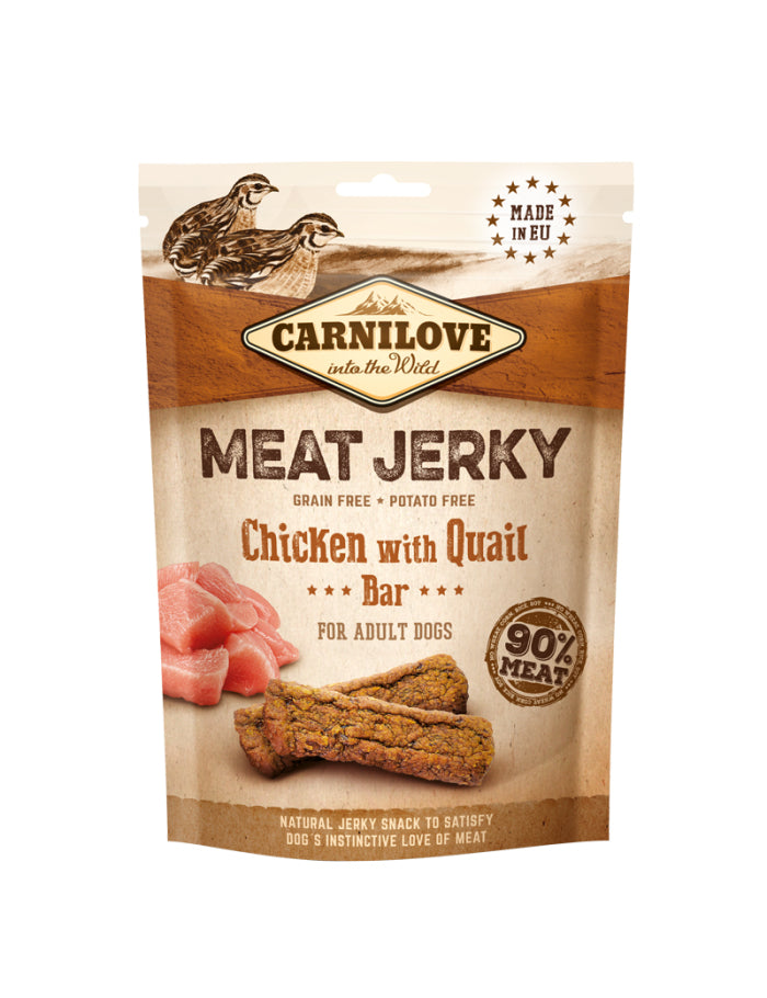 Carnilove Jerky Chicken with Quail Bar 100 g