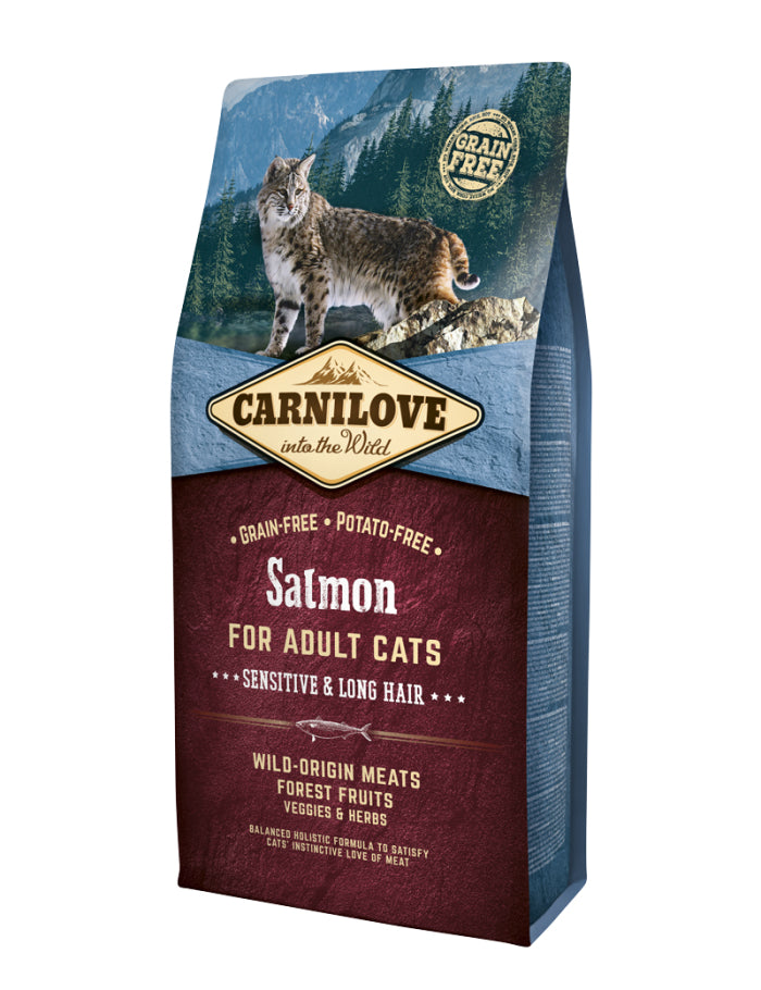 Carnilove Salmon Adult Sensitive Long Hair 6 kg