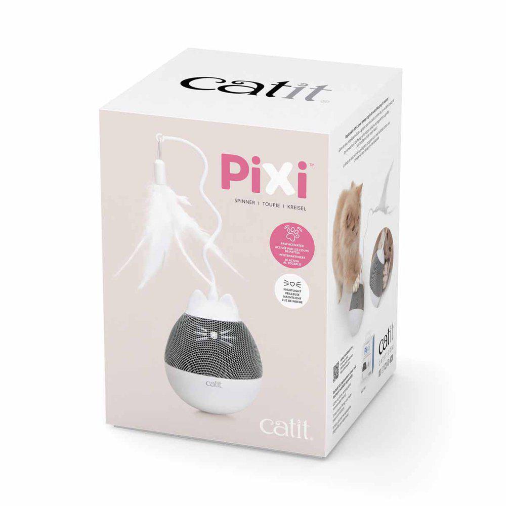 Catit Pixi Spinner White & Grey