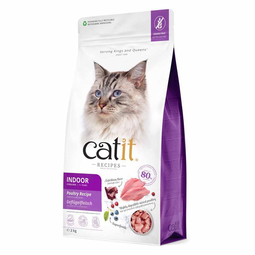 Catit Recipies Dry Adult Indoor Cat 2kg