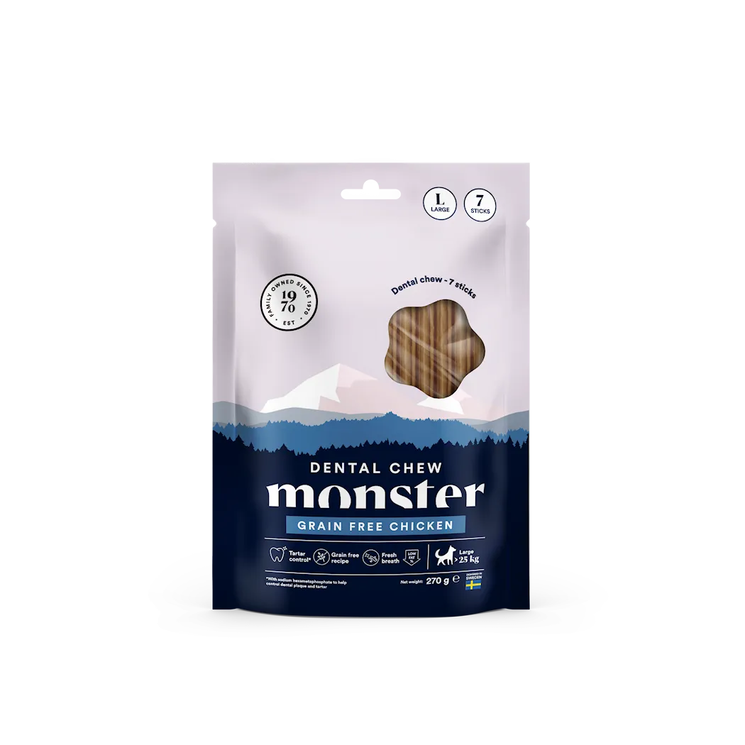 Monster Dog Dental Chew Grain Free Chicken Large Week