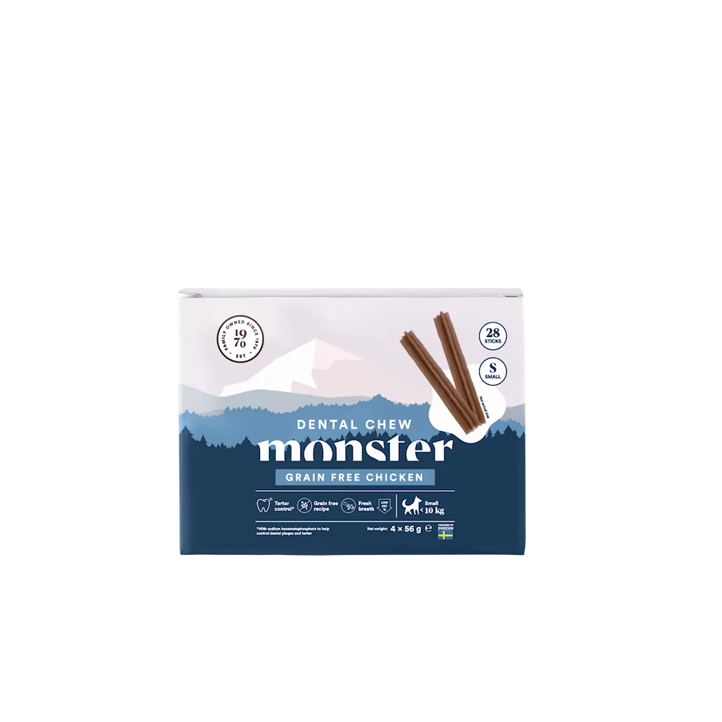 Monster Dog Dental Chew Grain Free Chicken Small Month 28 st 224 g