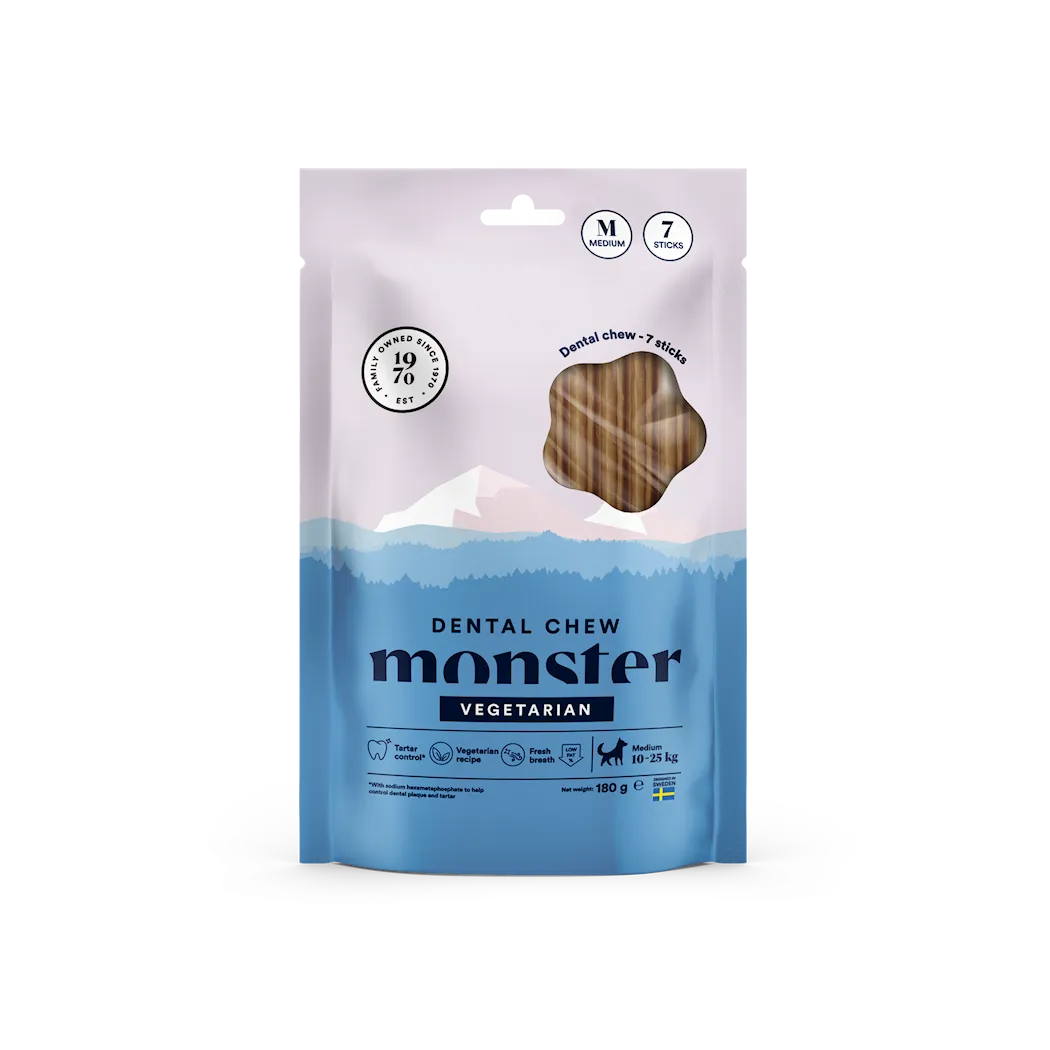 Monster Dog Dental Chew Vegetarian Medium Week