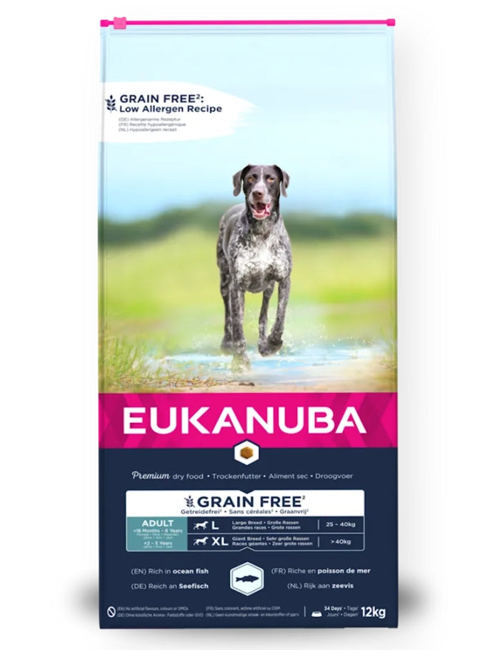 Eukanuba Dog Grain Free Adult Large/XL 12 kg