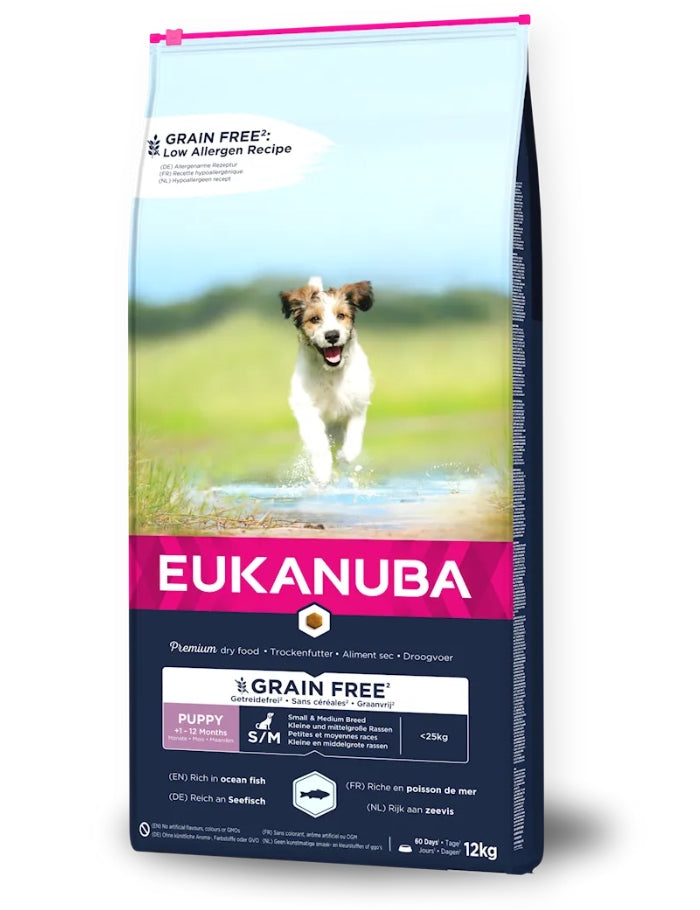Eukanuba Dog Grain Free Puppy & Junior Small/Medium