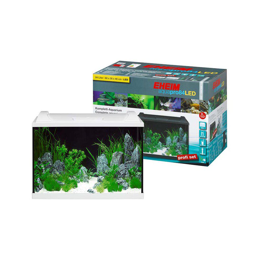 EHEIM AQUAPRO 84L LED VIT KOMPLETT 60x35x40CM