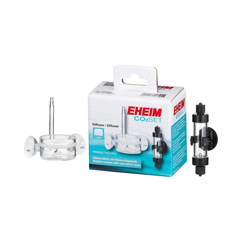 EHEIM CO2 DIFFUSOR 600L + BUBBELRÄKNAREMED BACKVENTIL