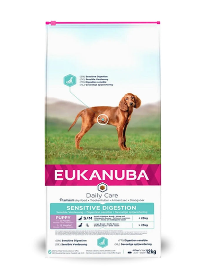 Eukanuba Dog Daily Care Puppy Sensitive Digestion 12 kg