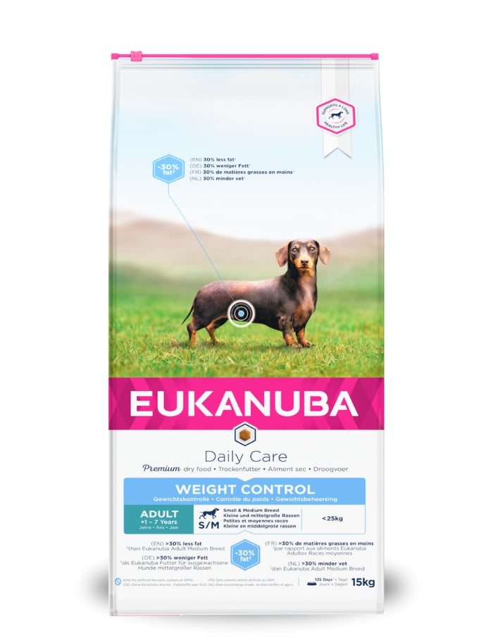 Eukanuba Dog Daily Care Sm/Med Weight Control 15 kg