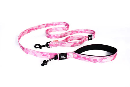 Ezydog Koppel Soft Trainer Rosa Camo 25mmx181cm Traffic Controll