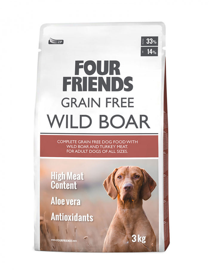 FourFriends Dog Grain Free Wild Boar 3kg